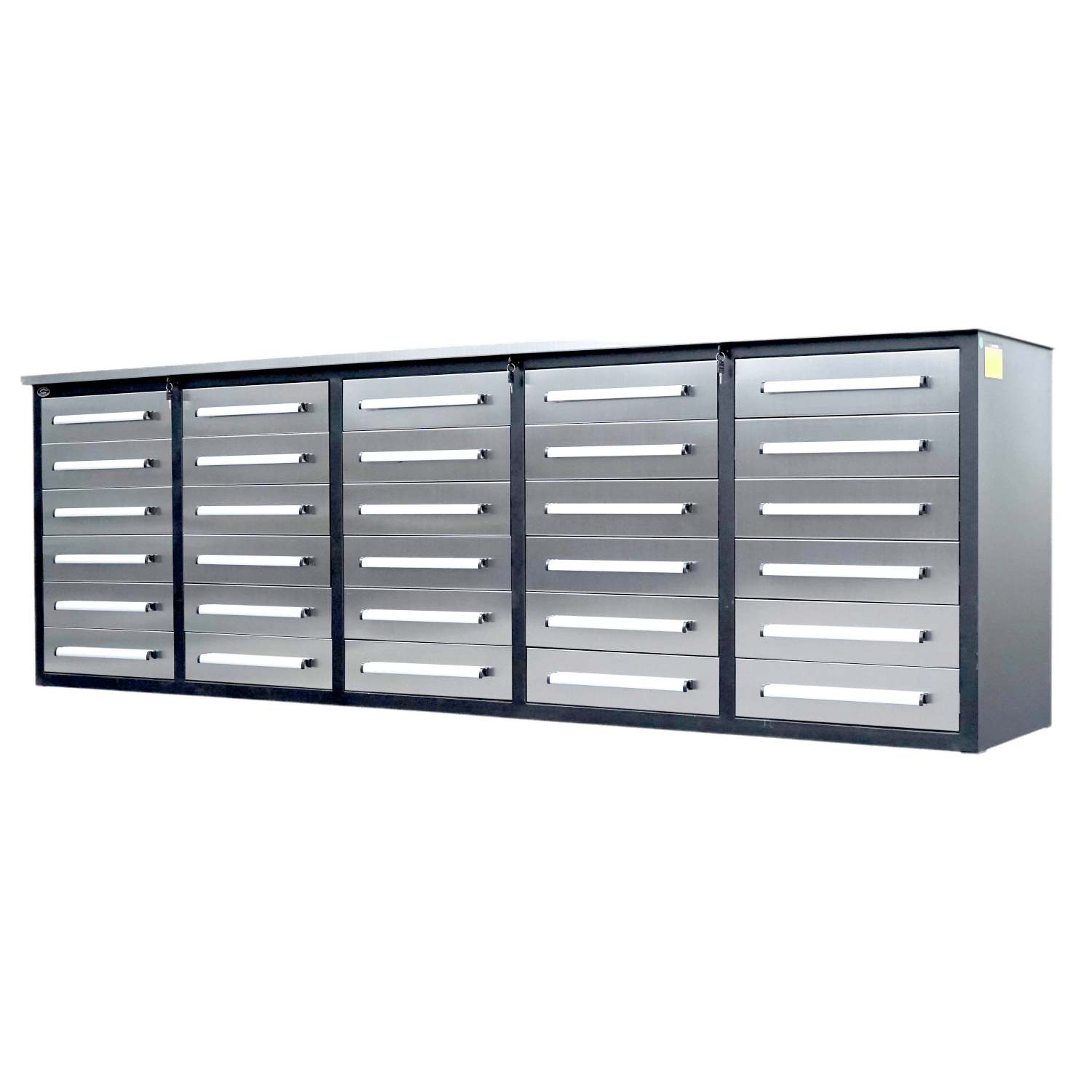 Chery Industrial 10ft Storage Cabinet with 30 Drawers