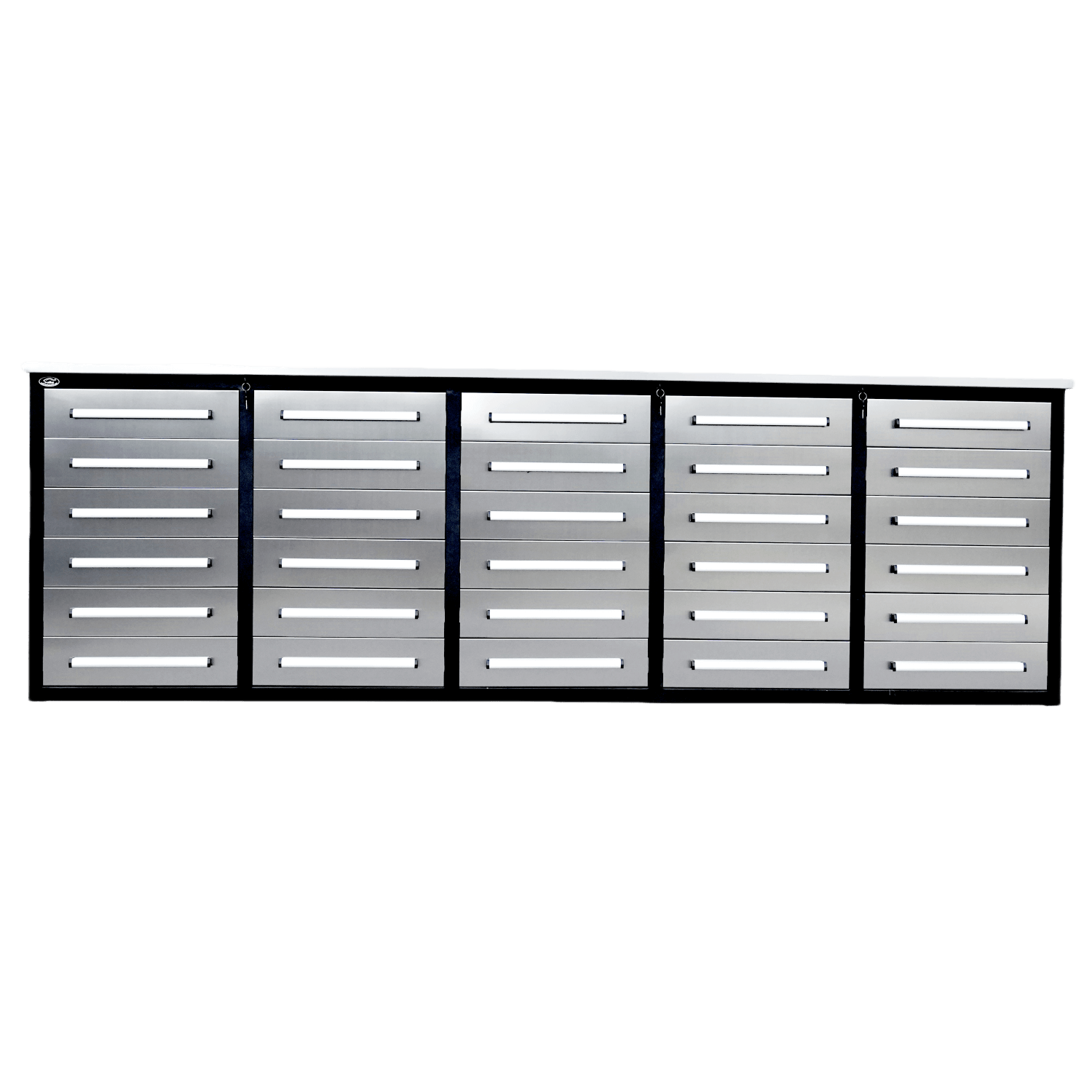 Chery Industrial 10ft Storage Cabinet with 30 Drawers