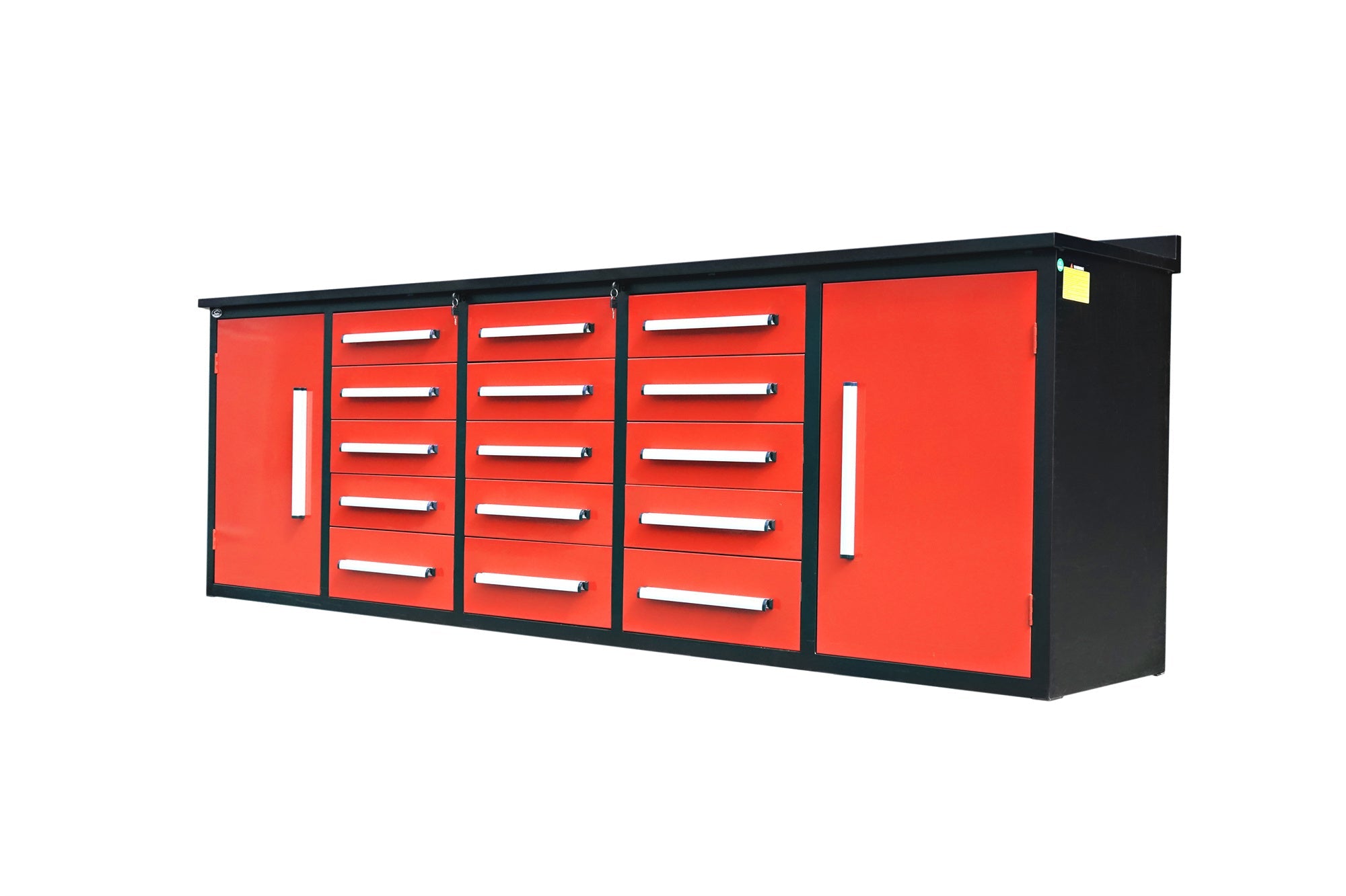 10ft Storage Cabinet (15 Drawers & 2 Cabinets) #color_red