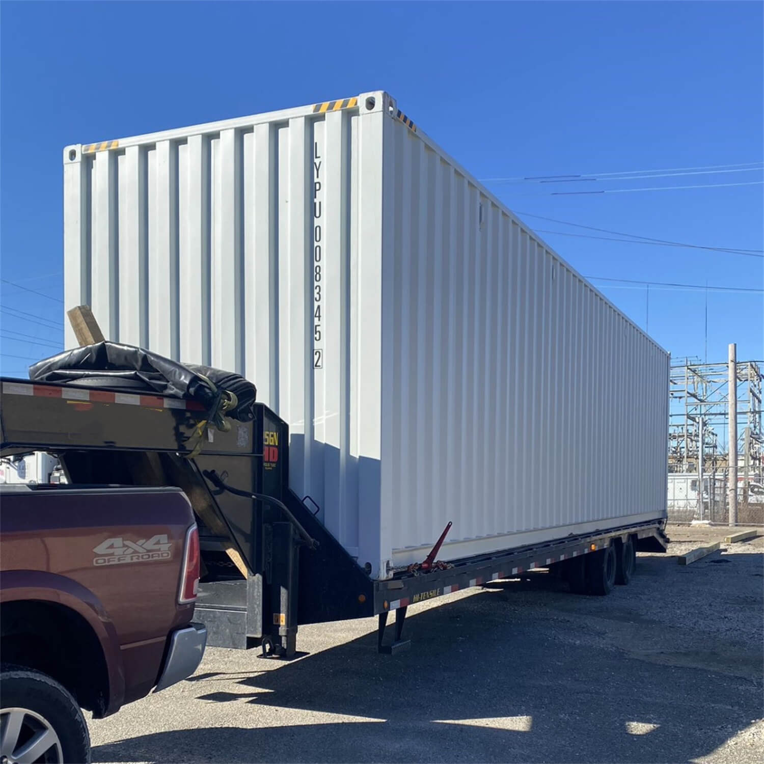 40ft High Cube Container with 4 Side Doors, with Logo