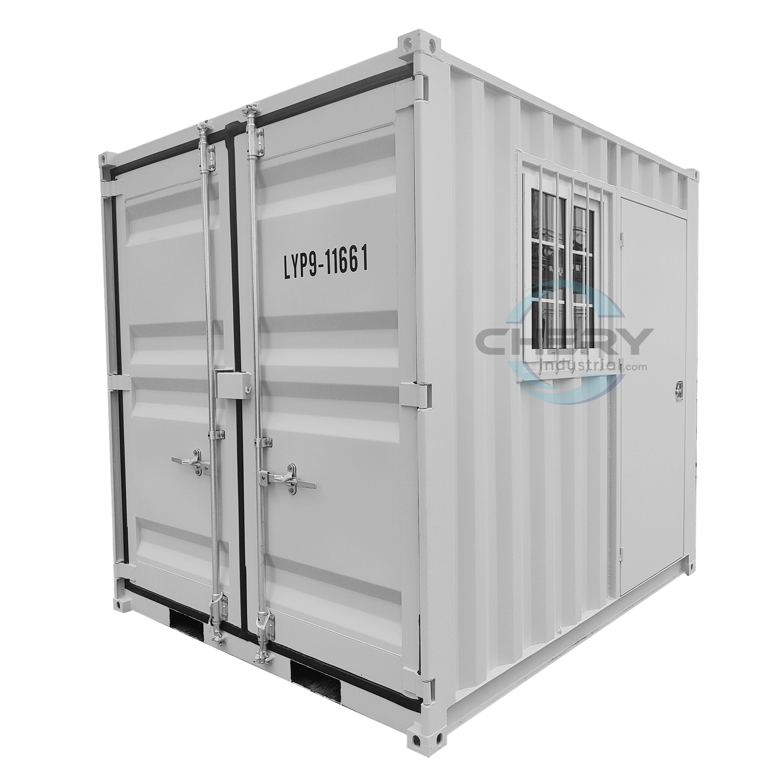 9ft Small Cubic Shipping Container#color_light grey