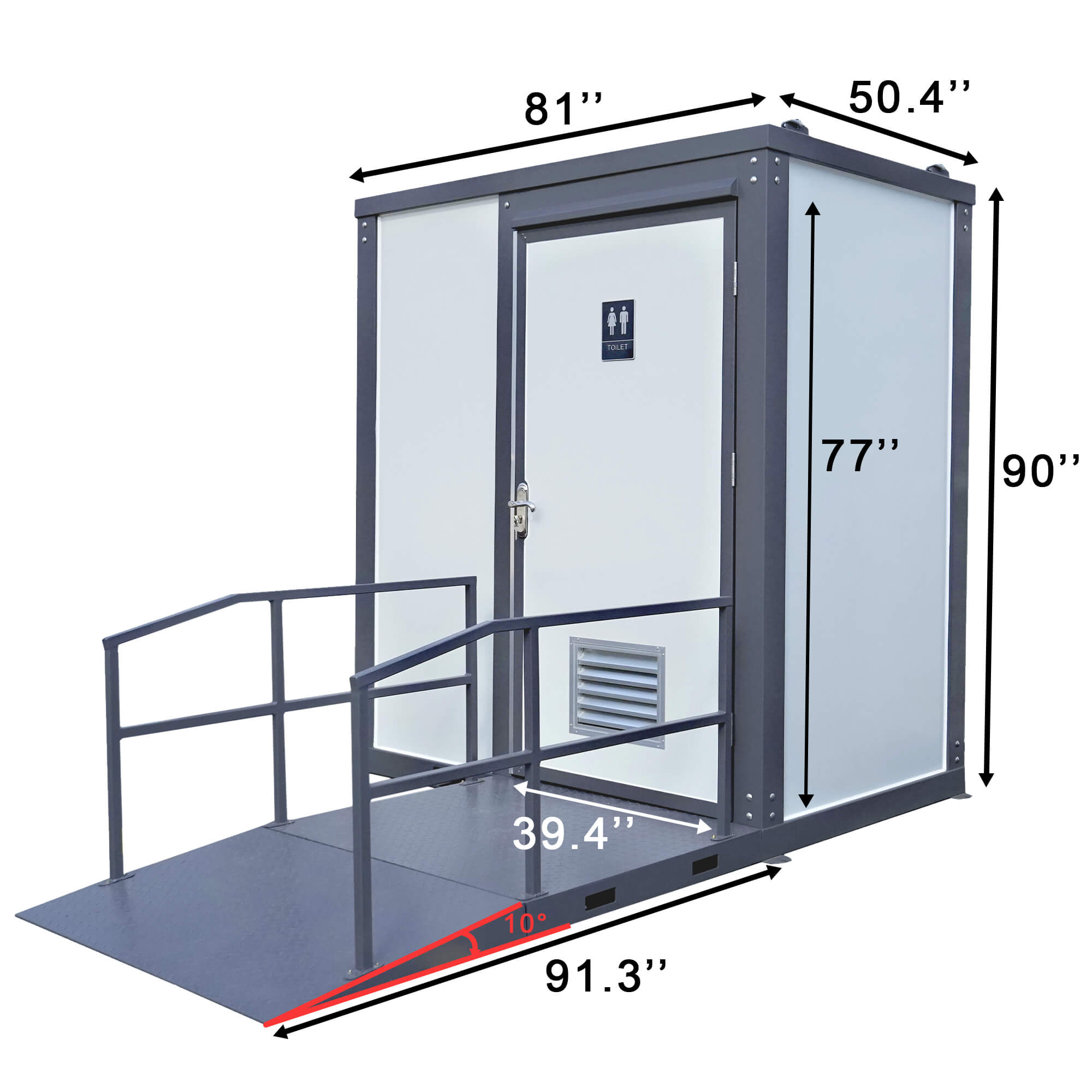 Bastone ADA and Handicap-Accessible Portable Restroom