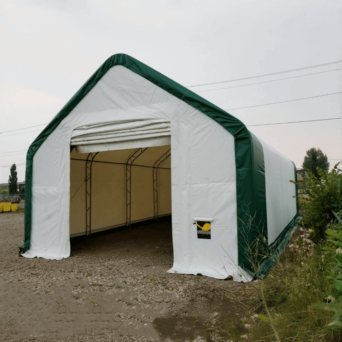 Double Truss Storage Shelter W20'xL33'xH16'