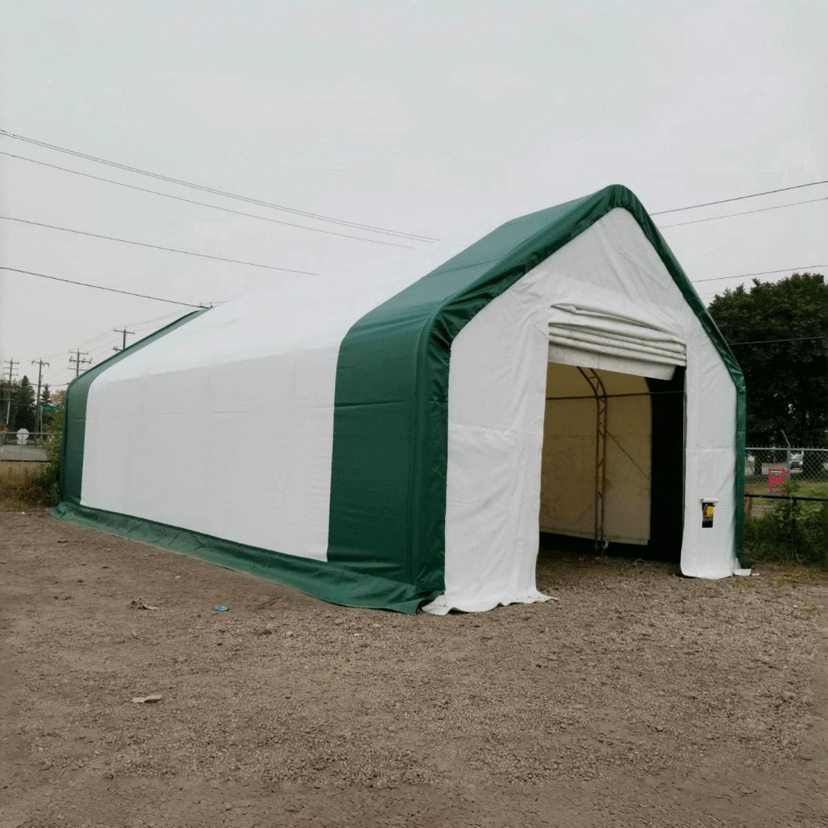 Double Truss Storage Shelter W20'xL40'xH16'