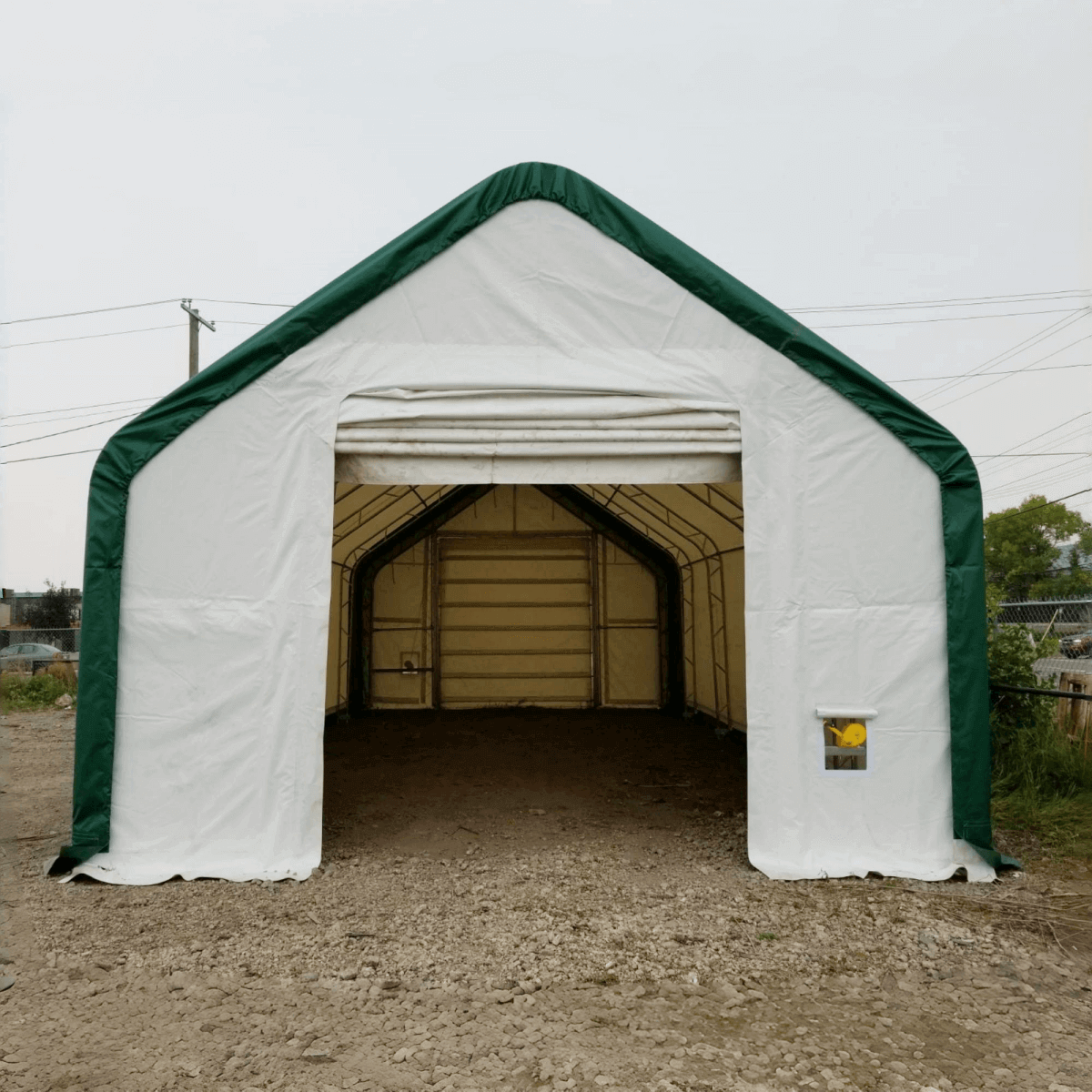 Double Truss Storage Shelter W20'xL40'xH16'