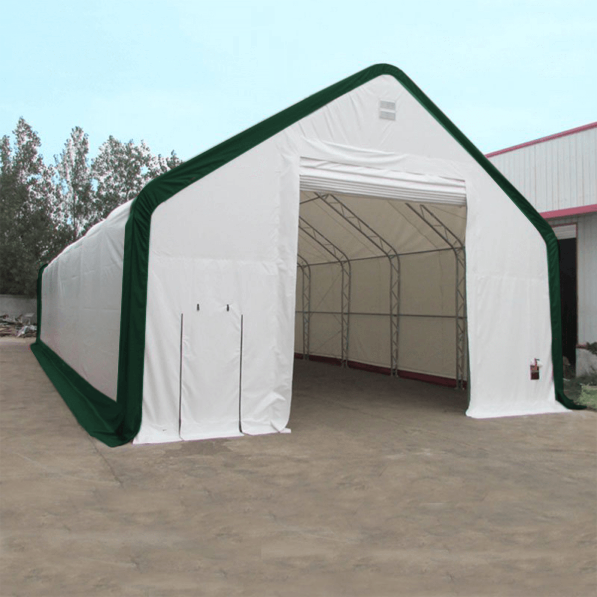 Double Truss Storage Shelter W30'xL60'xH20'