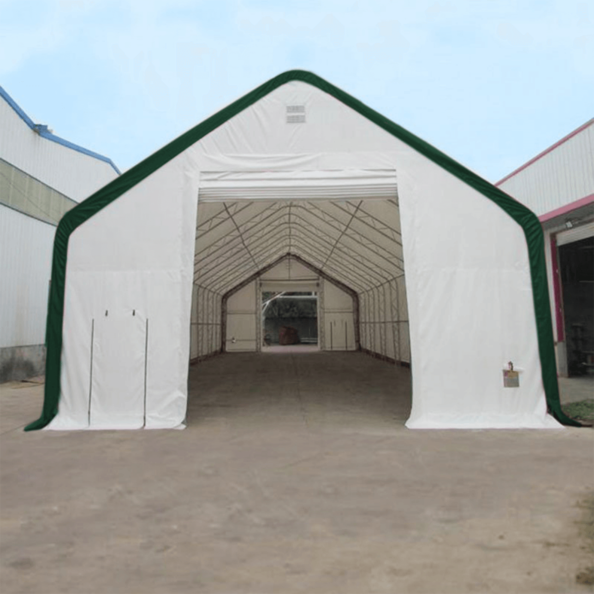 Double Truss Storage Shelter W30'xL60'xH20'