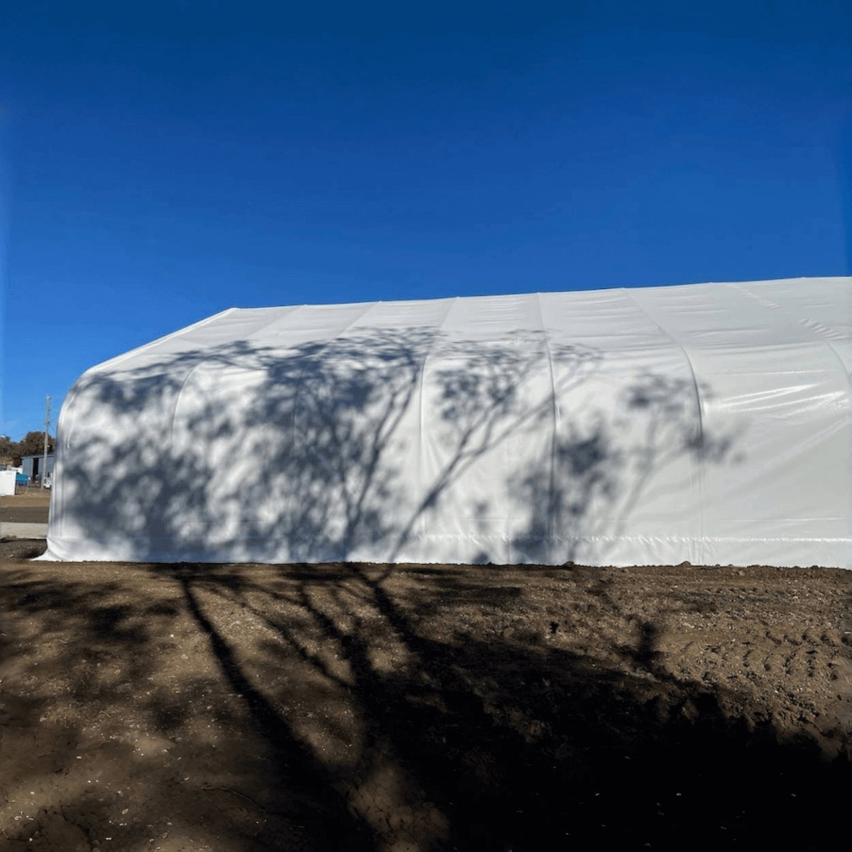 Double Truss Storage Shelter W50'xL100'xH23'