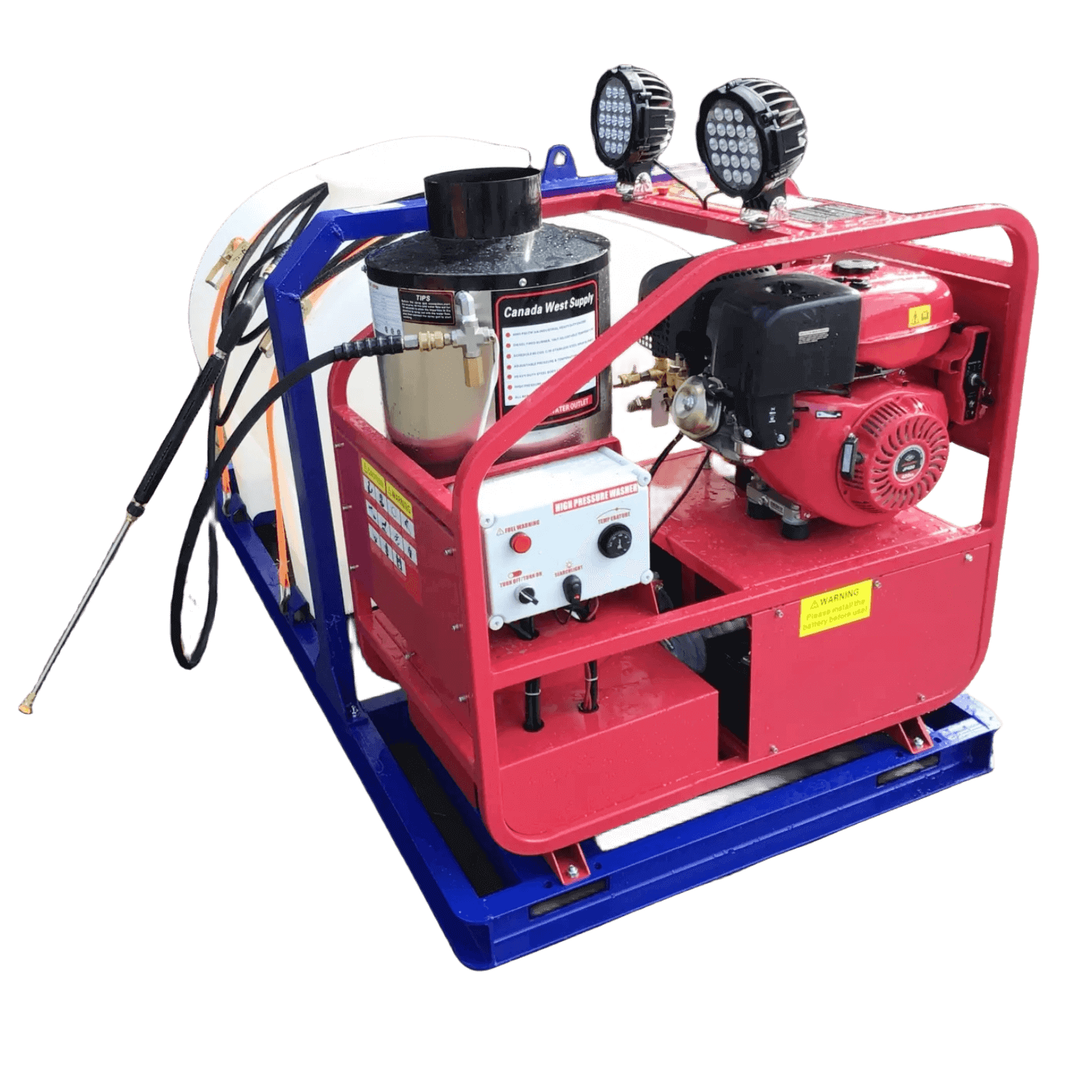 Hot Water Pressure Washer with Water Tank