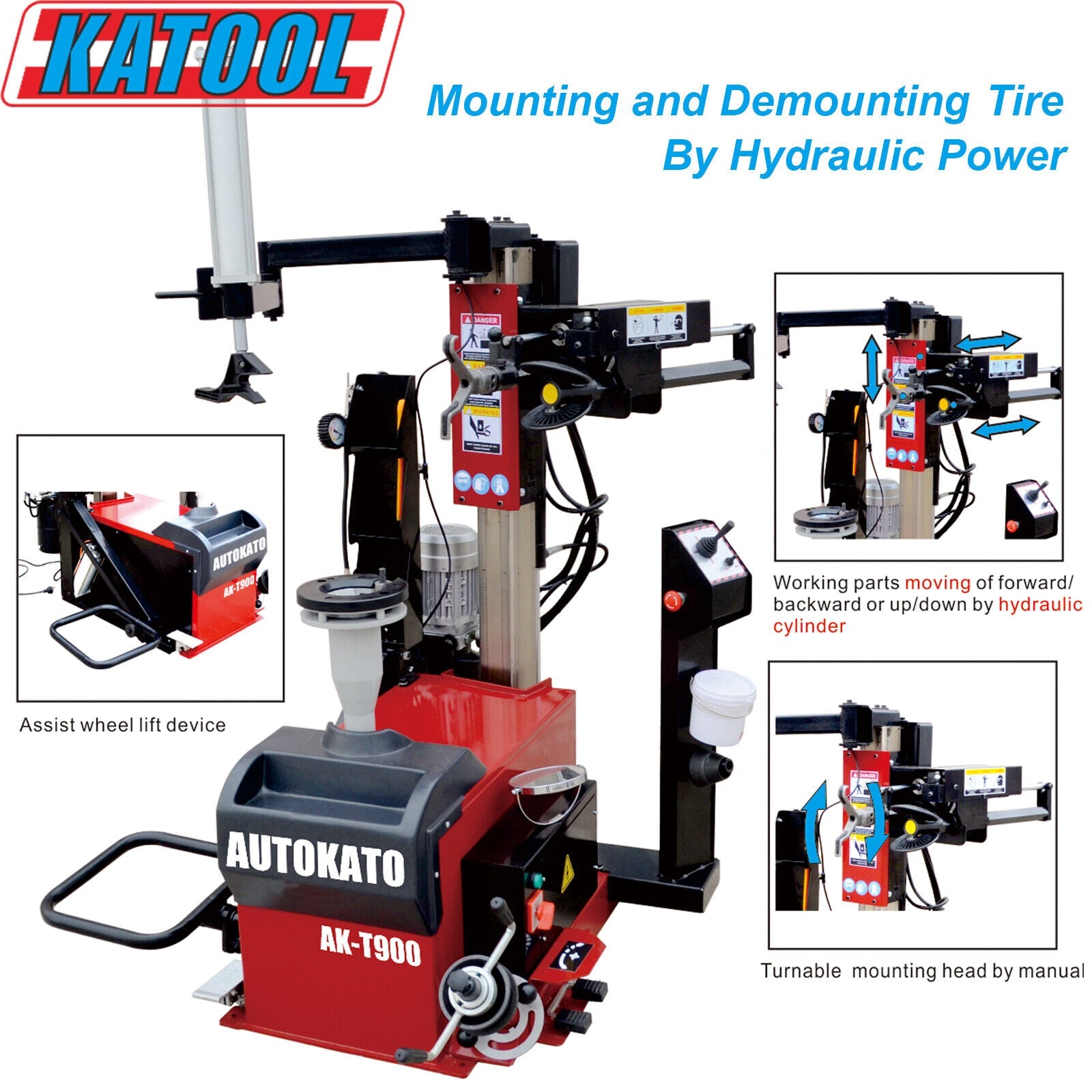 KT-T900 Center Post Tire Changer Machine