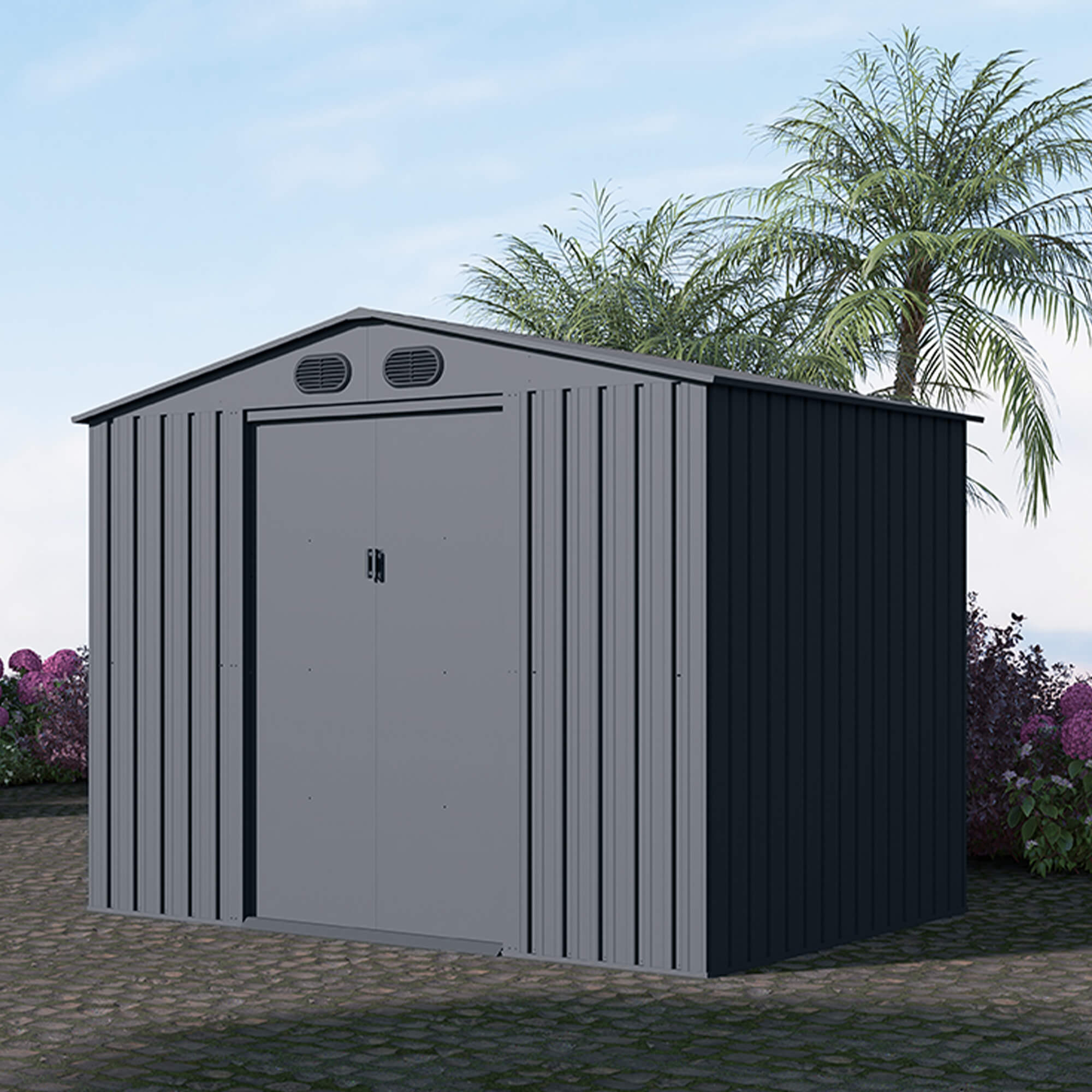 CHERY INDUSTRIAL Metal Storage Shed 8'x6'