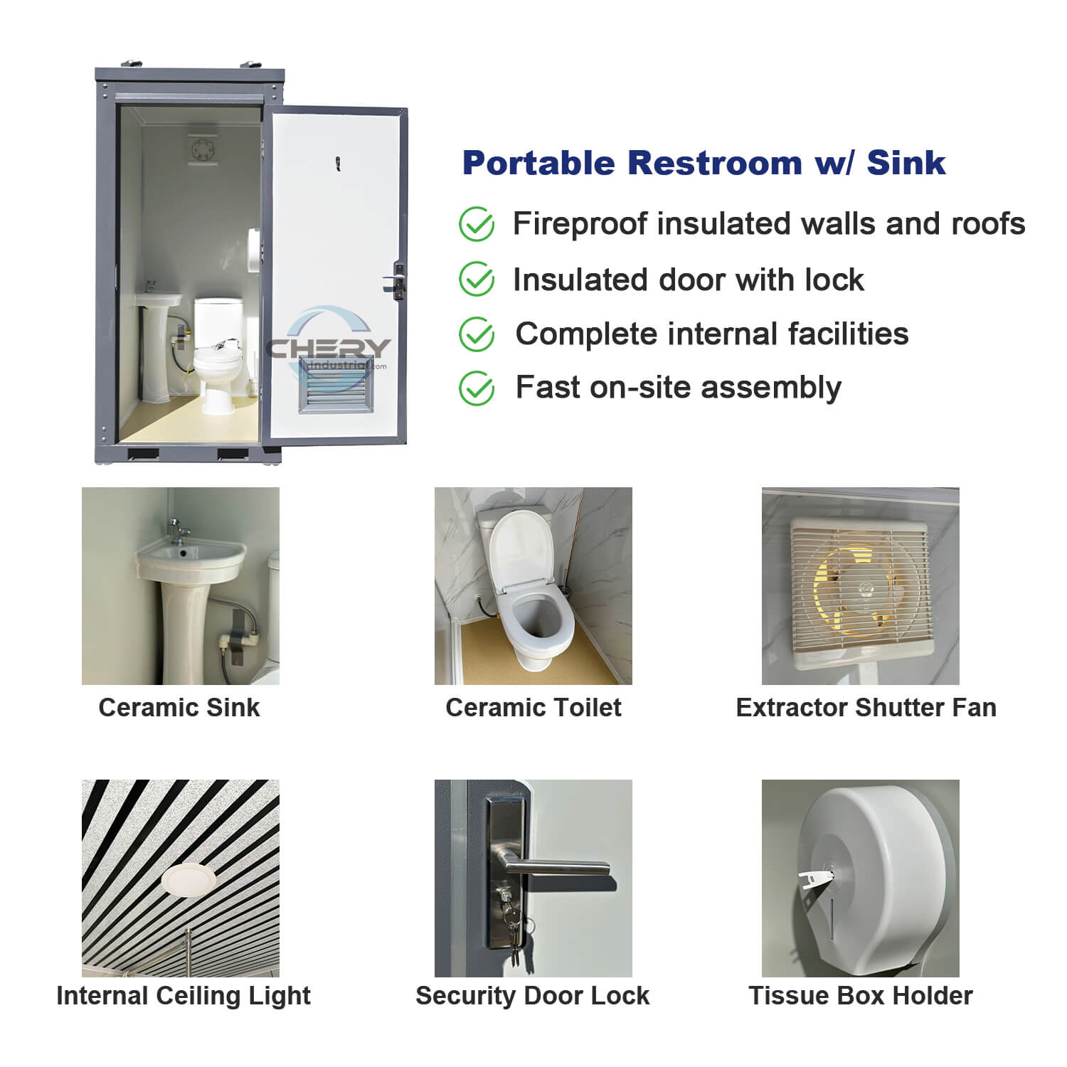 Portable Restroom w/ Sink