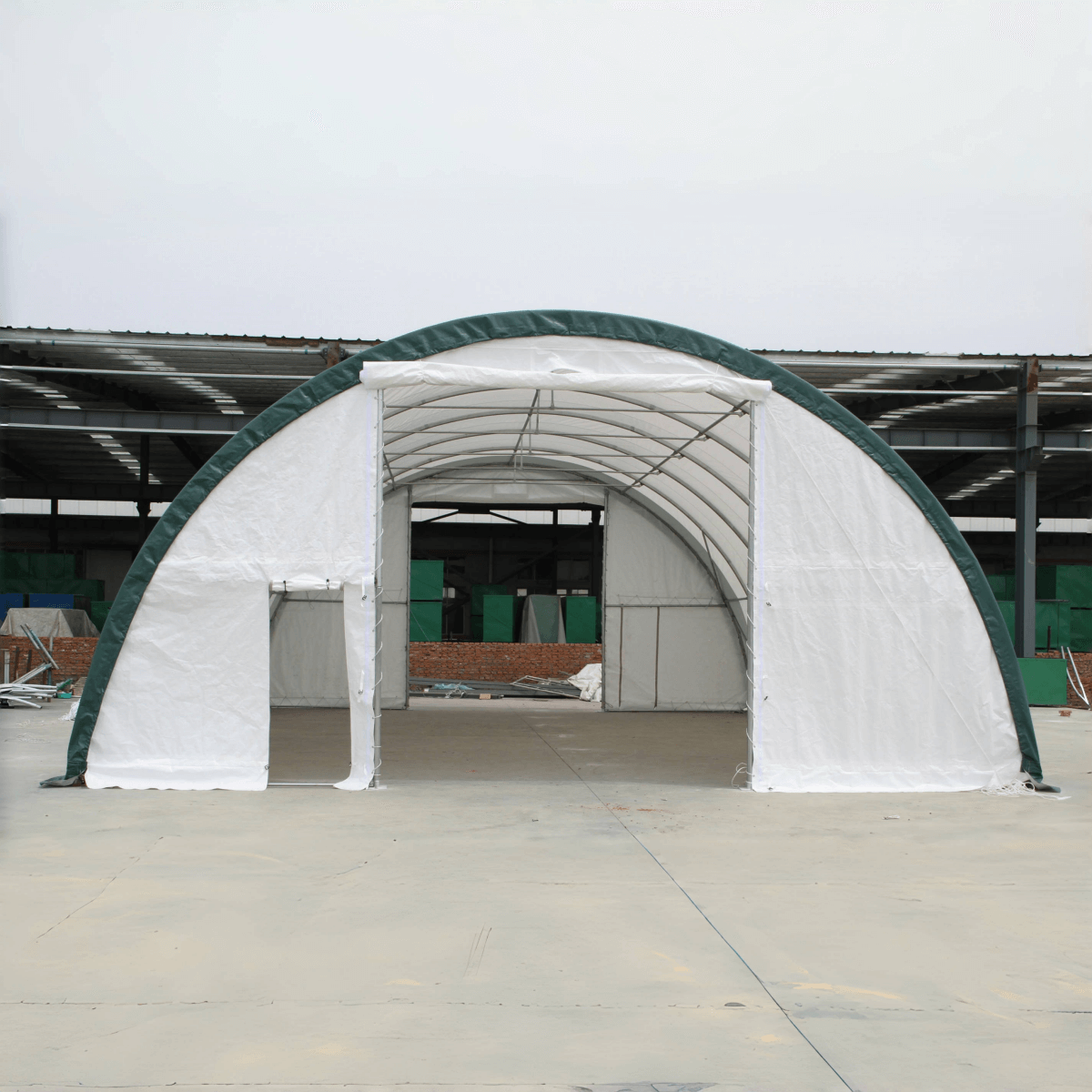 Single Truss Arch Storage Shelter W30'xL40'xH15'