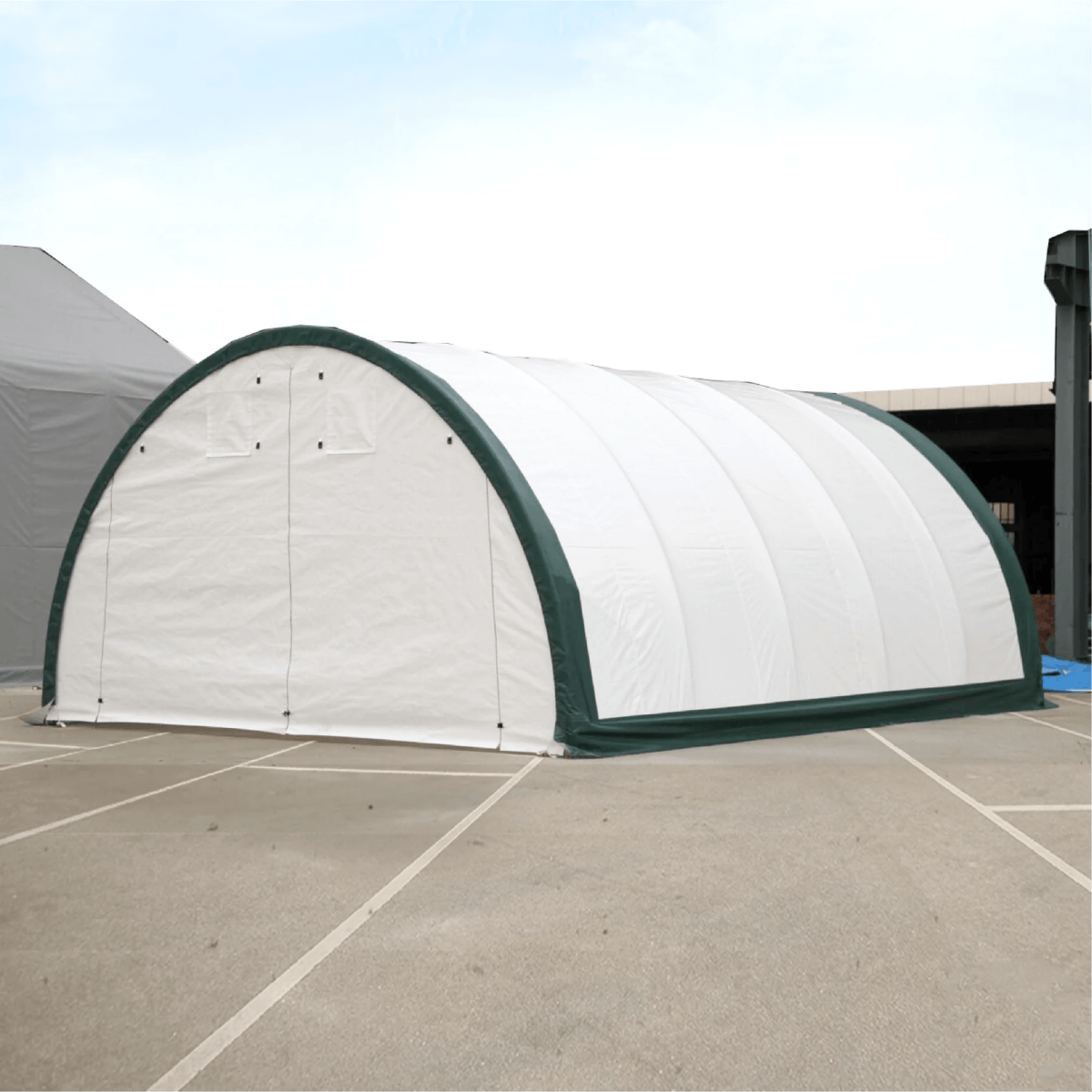 Single Truss Arch Storage Shelter W20'xL30'xH12'