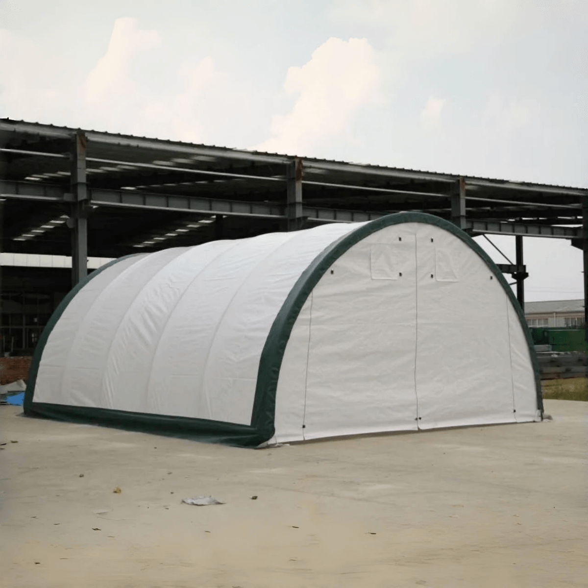 Single Truss Arch Storage Shelter W20'xL42'xH12'