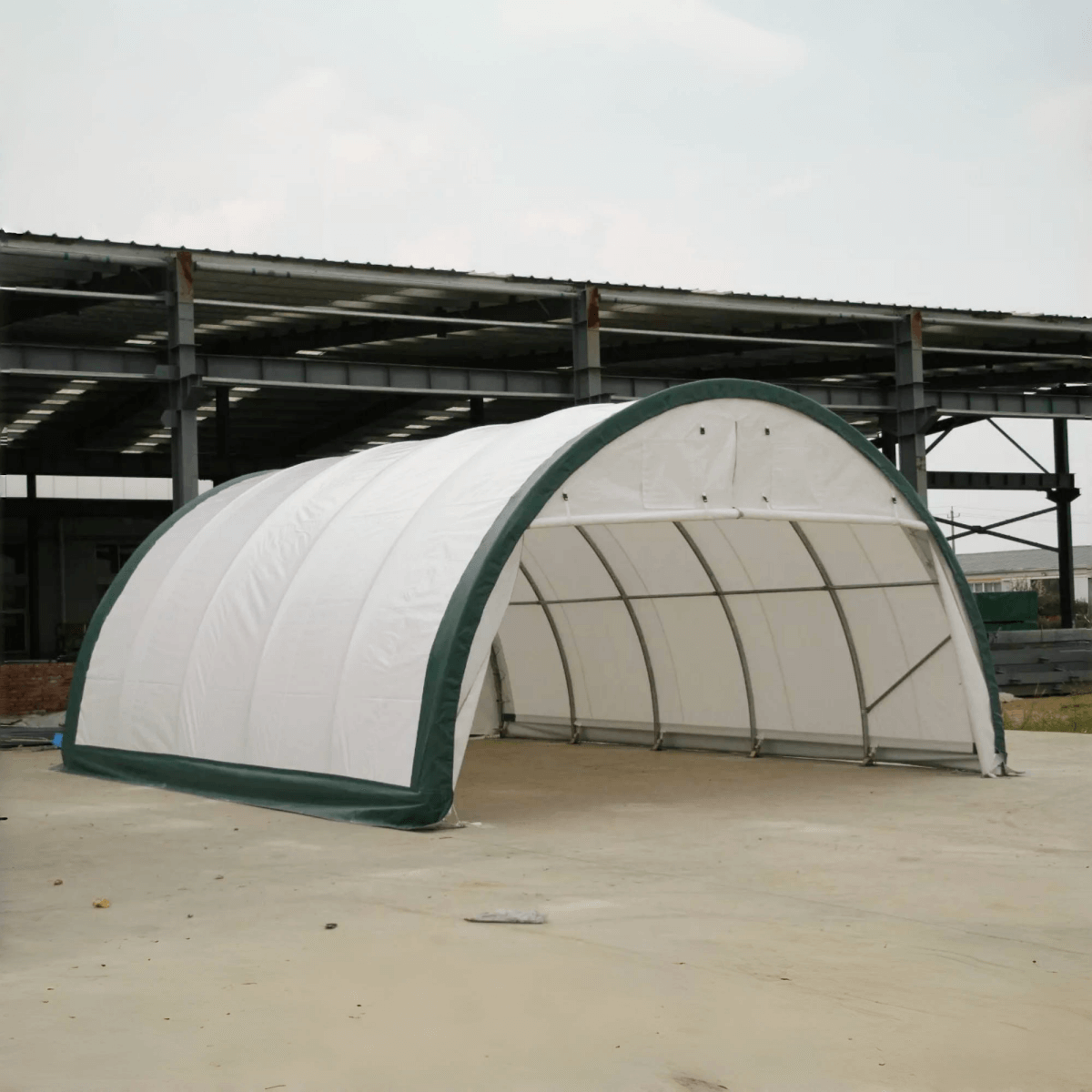 Single Truss Arch Storage Shelter W20'xL42'xH12'