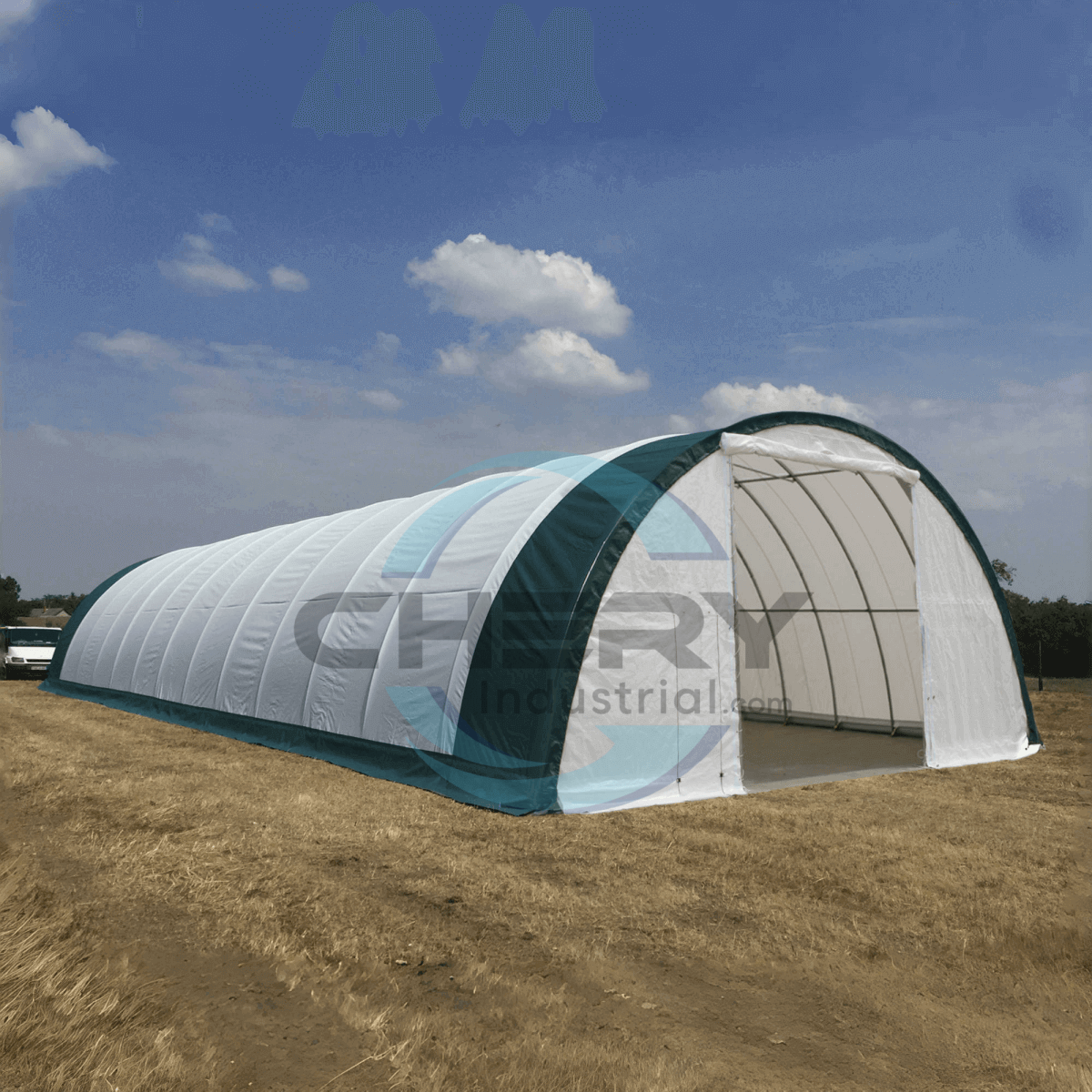 Single Truss Arch Storage Shelter W40'xL80'xH20'